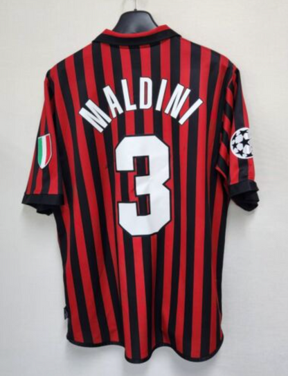 Paulo Maldini Ac Milan 1999-2000 Centenario Authentic Jersey Size M